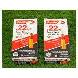 100 Rounds of .22 Hollow Point Ammo Ammunition