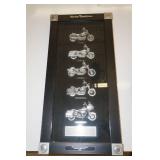 Harley Davidson Wall Hanging Motorcycle Set