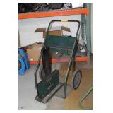 Steel Welding Cart Dark Green 32"Lx29"Wx45"H