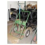Steel Welding Cart Light Green 34"Lx24"Wx60"H