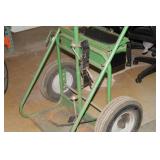 Steel Welding Cart Light Green 34"Lx24"Wx60"H