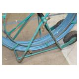 Steel with Rubber Tires Cable Installer Cart Light Blue 44"Lx14"Wx50"H