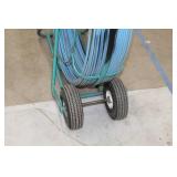 Steel with Rubber Tires Cable Installer Cart Light Blue 44"Lx14"Wx50"H