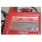 Lot of (3) Cordless Accessories  with Milwaukee M28 Charger, DeWalt 7.2-18V NiCd Charger DW9116, DeWalt 18V Battery