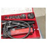 Gardner Bender Knockout Punch Set  with GB Hand Pump PH-20, Metal Case