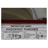 Gardner Bender Knockout Punch Set  with GB Hand Pump PH-20, Metal Case
