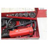 Gardner Bender Knockout Punch Set  with GB Hand Pump PH-20, Metal Case