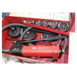 Gardner Bender Knockout Punch Set  with GB Hand Pump PH-20, Metal Case