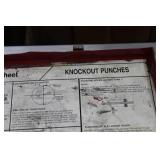 Gardner Bender Knockout Punch Set  with GB Hand Pump PH-20, Metal Case