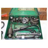 Greenlee Knockout Punch Set  with Hydraulic Hand Pump 767, Metal Case