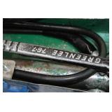 Greenlee Knockout Punch Set  with Hydraulic Hand Pump 767, Metal Case