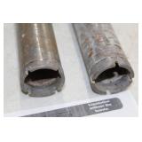 Lot of (2) Concrete Bore Bit 15"Lx 1-1/2"D