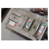 Lot of (2) Concrete Drill Parts  with Drill Handle Assembly, Drill Motor Controller with Cables