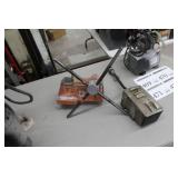 Lot of (2) Concrete Drill Parts  with Drill Handle Assembly, Drill Motor Controller with Cables