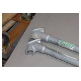 Lot of (2) Greenlee Pipe Bender No. 512 3/4", No. 508 1/2"