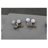 Lot of (2) Smith Compressed Gas Regulator Gauge Set Inert Gas 31-50-580