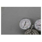 Lot of (2) Smith Compressed Gas Regulator Gauge Set Inert Gas 31-50-580