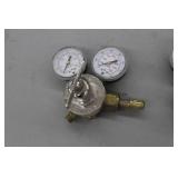 Lot of (2) Smith Compressed Gas Regulator Gauge Set Inert Gas 31-50-580