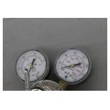 Lot of (2) Smith Compressed Gas Regulator Gauge Set Inert Gas 31-50-580