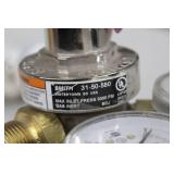 Lot of (2) Smith Compressed Gas Regulator Gauge Set Inert Gas 31-50-580