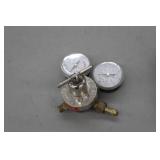 Lot of (2) Smith Compressed Gas Regulator Gauge Set Acet Gas 30-15-200, Inert Gas 31-50-580