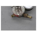 Lot of (2) Smith Compressed Gas Regulator Gauge Set Acet Gas 30-15-200, Inert Gas 31-50-580
