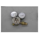 Lot of (2) Smith Compressed Gas Regulator Gauge Set Acet Gas 30-15-200, Inert Gas 31-50-580