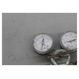 Lot of (2) Smith Compressed Gas Regulator Gauge Set Argon Gas