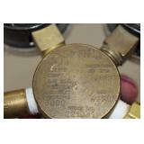 Lot of (2) Smith Compressed Gas Regulator Gauge Set Argon Gas