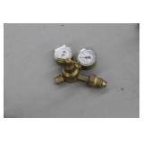 Lot of (2) Smith Compressed Gas Regulator Gauge Set Argon Gas