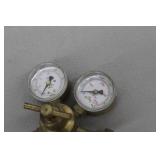 Lot of (2) Smith Compressed Gas Regulator Gauge Set Argon Gas