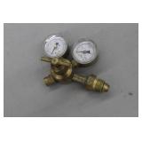 Lot of (2) Smith Compressed Gas Regulator Gauge Set Argon Gas