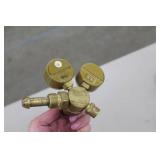 Lot of (2) Smith Compressed Gas Regulator Gauge Set Argon Gas