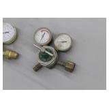 Lot of (2) Compressed Gas Regulator Gauge Set  with Smith Oxygen Gas H1710A-540 3000psi, Weldmark SR4?