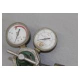 Lot of (2) Compressed Gas Regulator Gauge Set  with Smith Oxygen Gas H1710A-540 3000psi, Weldmark SR4?