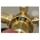 Lot of (2) Compressed Gas Regulator Gauge Set  with Rogen EN-450F, Smith 31-50-580 Inert Gas 3000psi