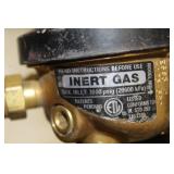 Lot of (2) Inert Compressed Gas Regulator Gauge Set