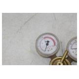 Lot of (2) Smith Compressed Gas Regulator Gauge Set  with Acetylene Gas H1944F-200 400psi, Oxygen Gas 30-100-540 3000psi