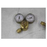 Lot of (2) Compressed Gas Regulator Gauge Set  with Oxweld 854A, AF150