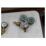 Lot of (2) Compressed Gas Regulator Gauge Set  with Oxweld 854A, AF150