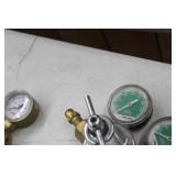Lot of (2) Compressed Gas Regulator Gauge Set  with Oxweld 854A, AF150