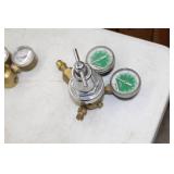 Lot of (2) Compressed Gas Regulator Gauge Set  with Oxweld 854A, AF150