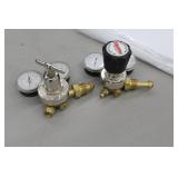 Lot of (2) Smith Compressed Gas Regulator Gauge Set  with Inert Gas 30-450-580 3000psi, Inert Gas 31-50-580 3000psi