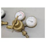 Lot of (2) Compressed Gas Regulator Gauge Set  with Smith Inert Gas 30-450-580 3000psi, 400psi