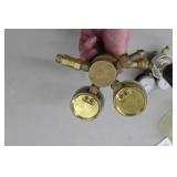 Lot of (2) Compressed Gas Regulator Gauge Set  with Smith Inert Gas 30-450-580 3000psi, 400psi