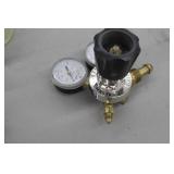 Lot of (2) Compressed Gas Regulator Gauge Set  with Smith Inert Gas 30-450-580 3000psi, 400psi
