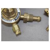 Lot of (2) Compressed Gas Regulator Gauge Set  with Victor 250-Series, Uniweld Nitrogen Gas RHP800