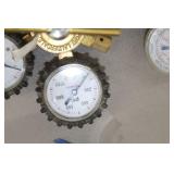 Lot of (2) Compressed Gas Regulator Gauge Set  with Victor 250-Series, Uniweld Nitrogen Gas RHP800