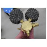 Lot of (2) Compressed Gas Regulator Gauge Set  with Victor 250-Series, Uniweld Nitrogen Gas RHP800