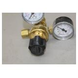 Lot of (2) Compressed Gas Regulator Gauge Set  with Uniweld-Mastar Acetylene Gas, Harris 280psi